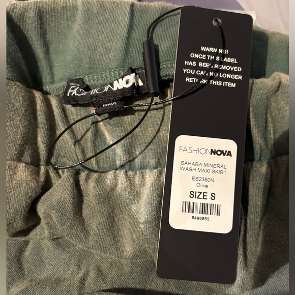 FASHIONNOVA Sáhara Mineral Wash Maxi Shirt - Picture 3 of 3